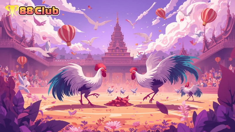 Experience the ultimate cockfighting with steel whips.